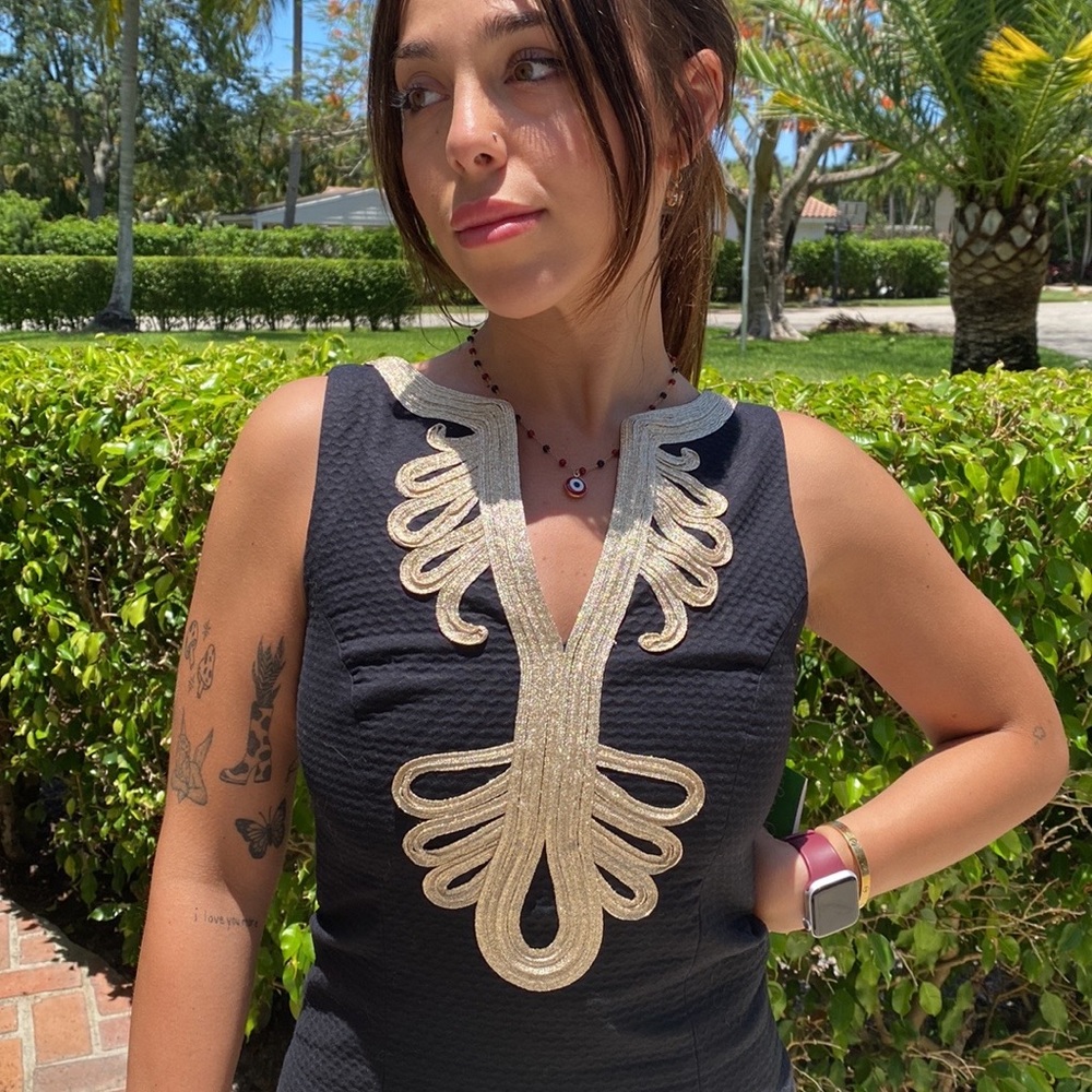 Lilly Pulitzer-Janice Shift-Black-size 0 - Picture 9 of 15